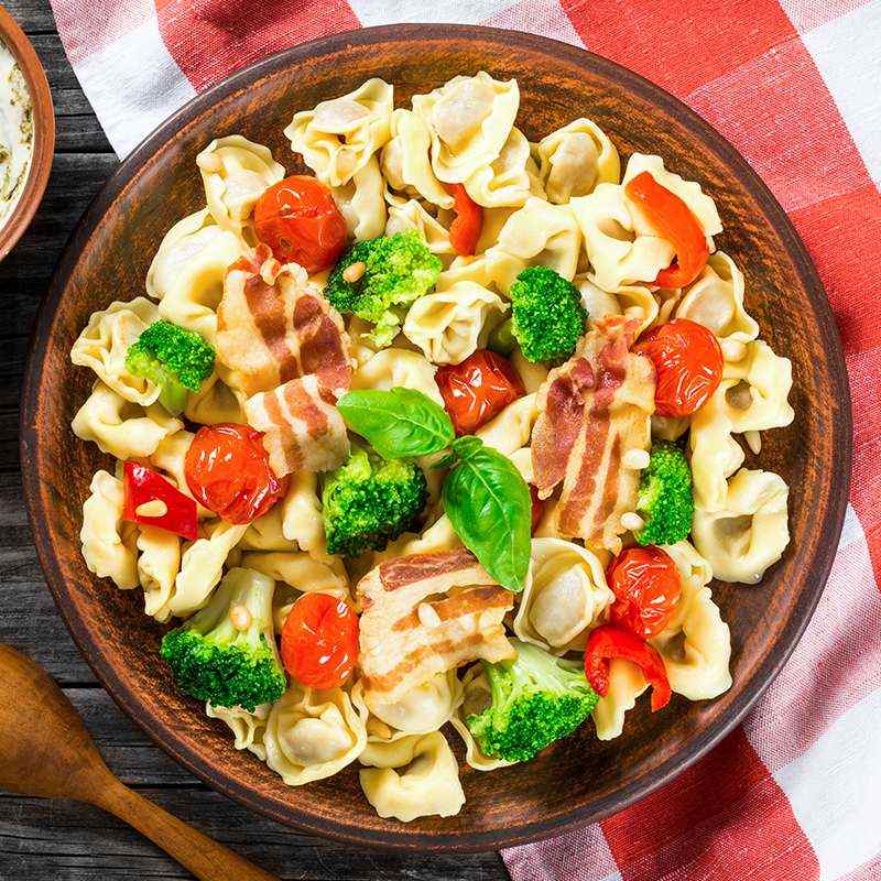 Ravioli punjeni ovčjim sirom u umaku od brokule