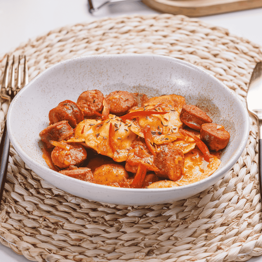 Aurelia ravioli s vrganjima u umaku s domaćim kobasicama