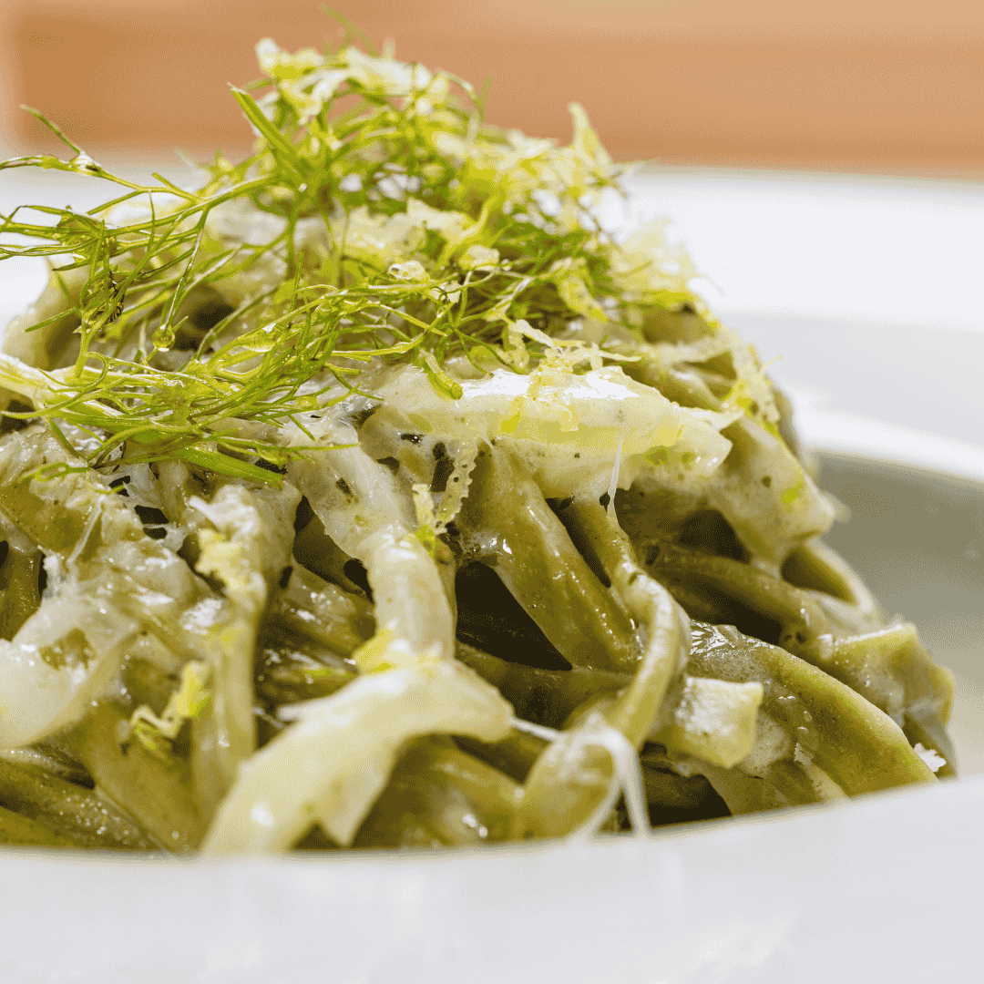 Aurelia zelene tagliatelle s komoračem i maslacem sa začinskim biljem